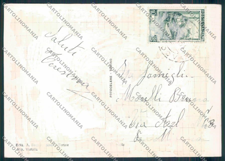 Padova Abano Terme COLLA foto FG cartolina ZF1725 – retro