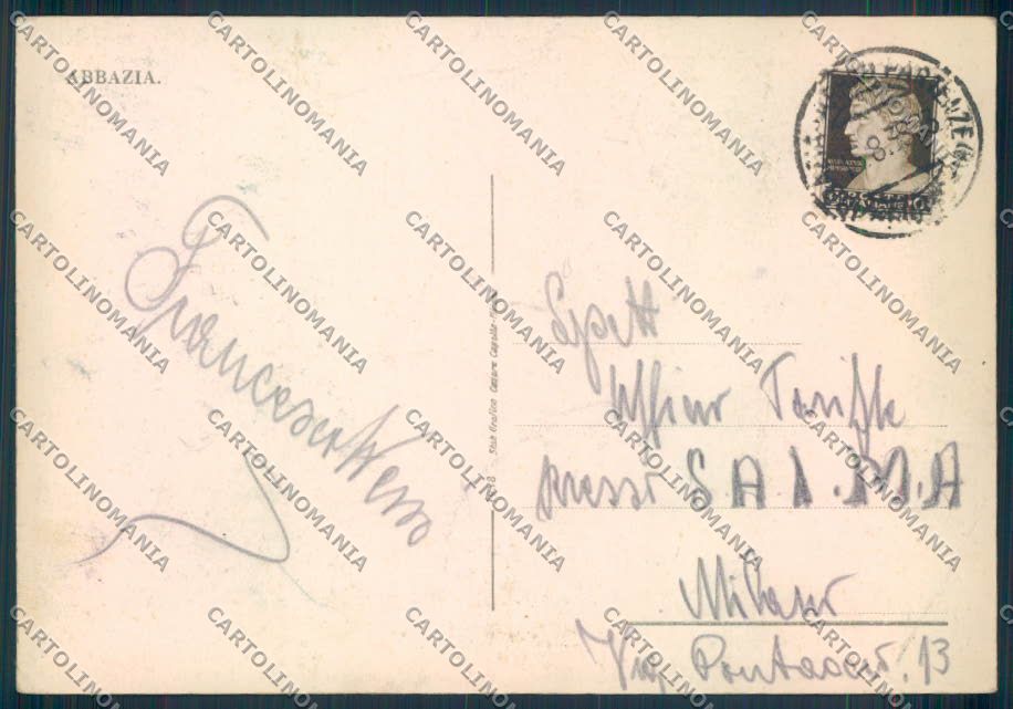 Croazia Croatia Abbazia FG cartolina ZF1731 – retro