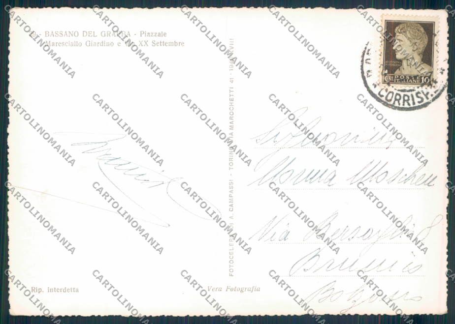 Vicenza Bassano del Grappa foto FG cartolina ZF1758 – retro