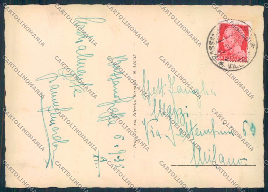 Vicenza Bassano del Grappa FG cartolina ZF1761 – retro