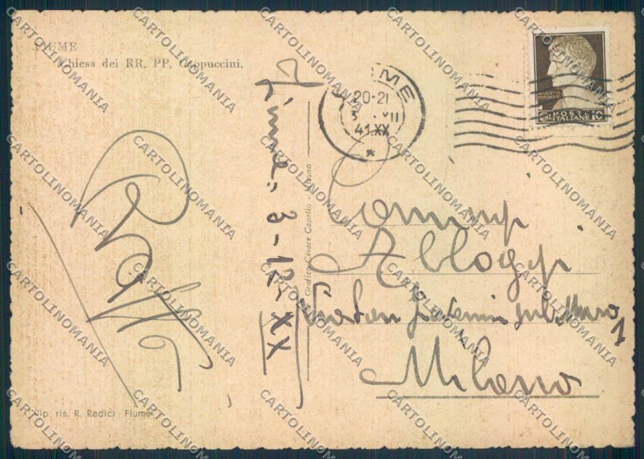 Croazia Croatia Fiume FG cartolina ZF1835 – retro