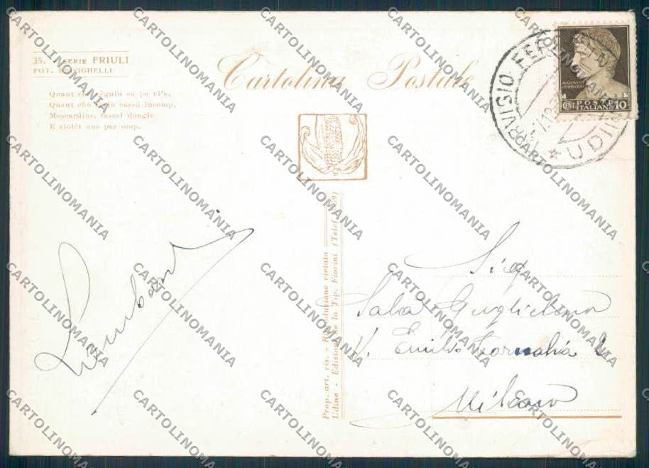 Udine Costumi Brisighelli PIEGHINE FG cartolina ZF1839 – retro