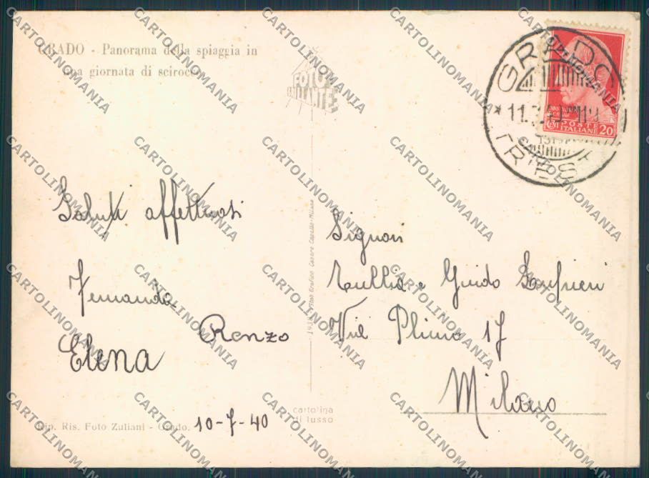 Gorizia Grado foto FG cartolina ZF1850 – retro