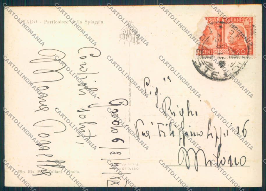 Gorizia Grado ABRASA foto FG cartolina ZF1851 – retro