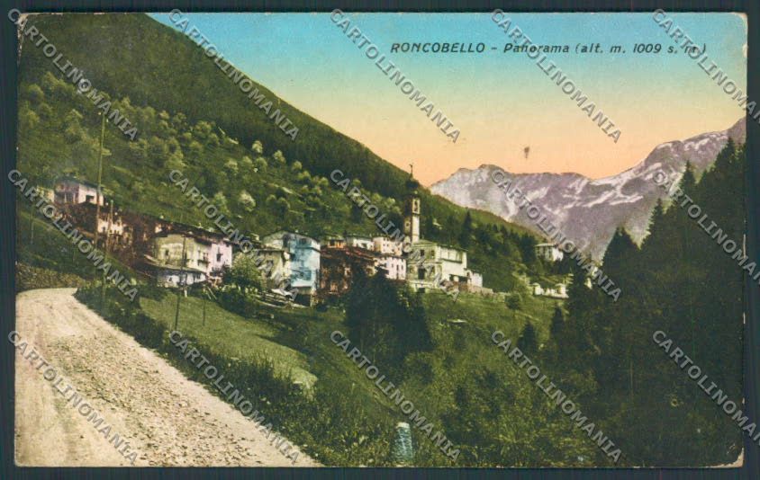 Bergamo Roncobello cartolina ZF1880 – fronte