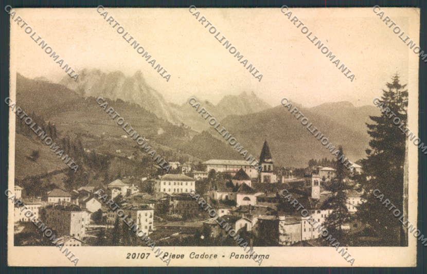 Belluno Pieve di Cadore cartolina ZF1884 – fronte