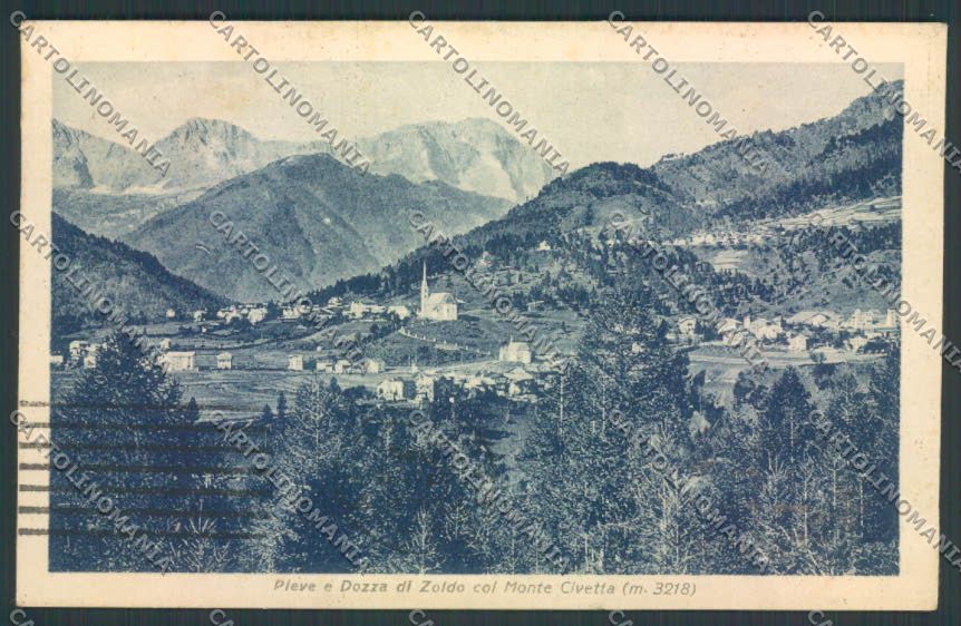 Belluno Pieve di Cadore cartolina ZF1891 – fronte