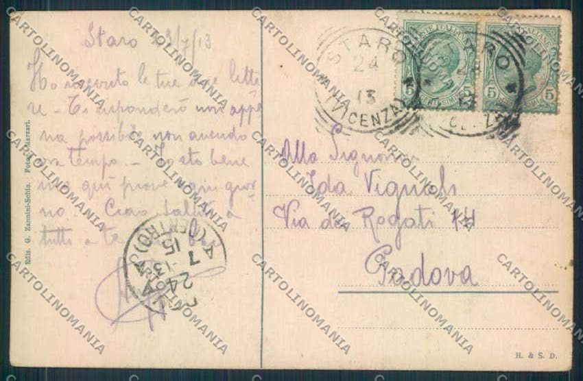 Vicenza Recoaro ABRASA cartolina ZF1892 – retro