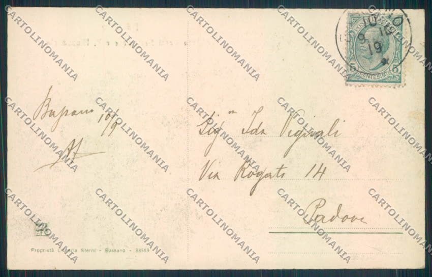 Vicenza Bassano del Grappa cartolina ZF1904 – retro