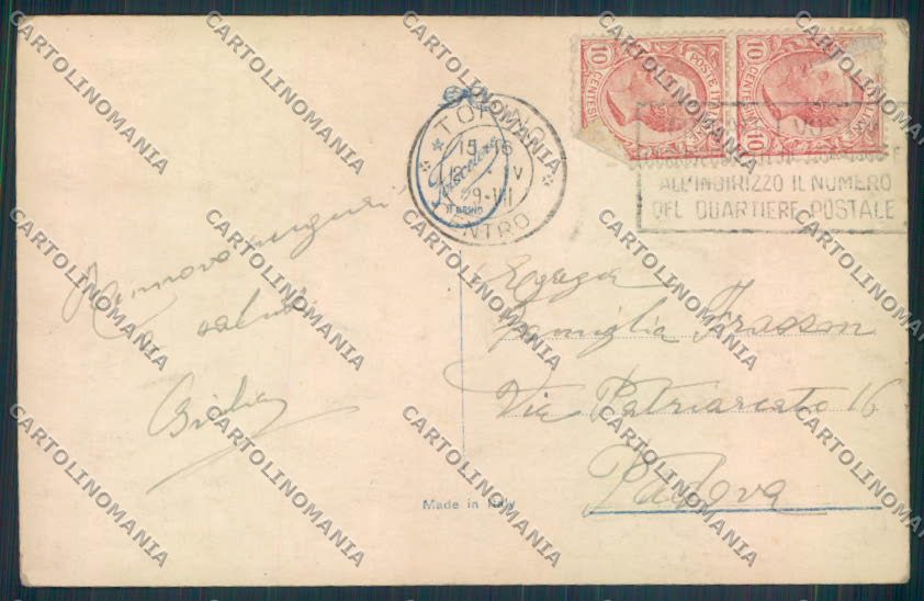 Torino città PIEGHINE foto cartolina ZF1944 – retro