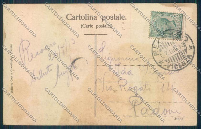 Vicenza Recoaro cartolina ZF1955 – retro