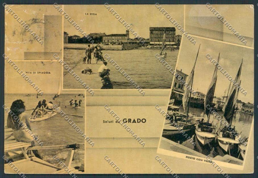 Gorizia Grado SCOLLATA FG cartolina ZF1973 – fronte