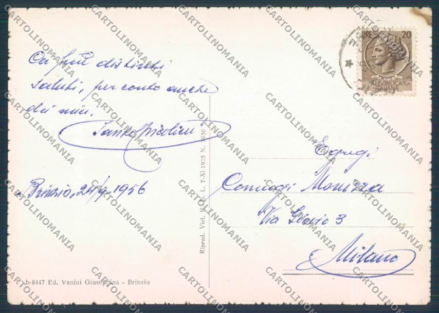 Varese Brinzio FG cartolina ZF1998 – retro