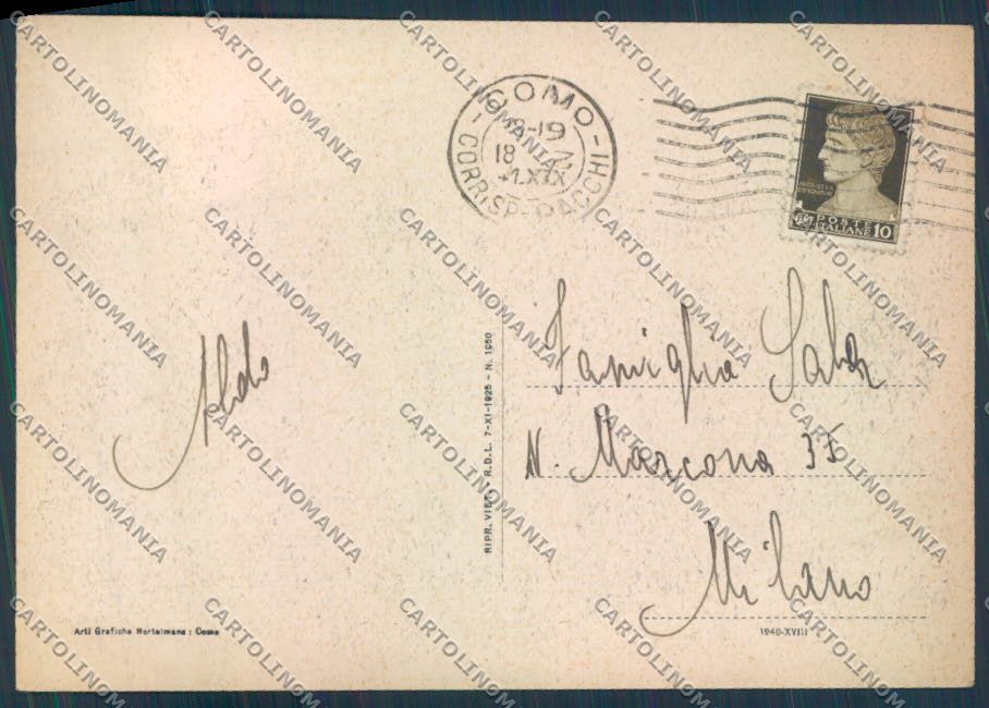 Como città Battello FG cartolina ZF2009 – retro