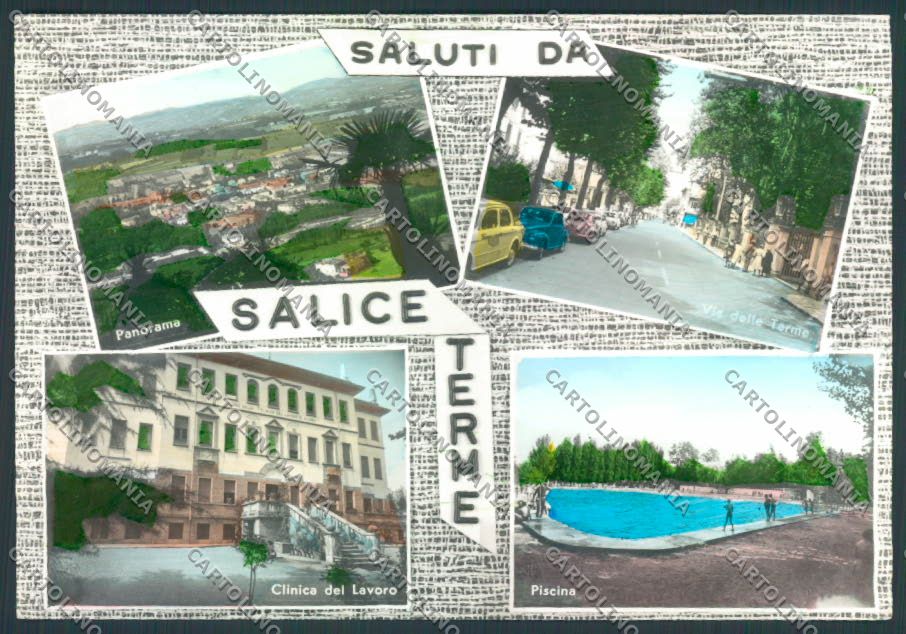 Pavia Salice Terme Saluti da foto FG cartolina ZF2031 – fronte