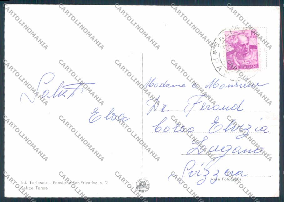 Pavia Salice Terme Saluti da foto FG cartolina ZF2031 – retro