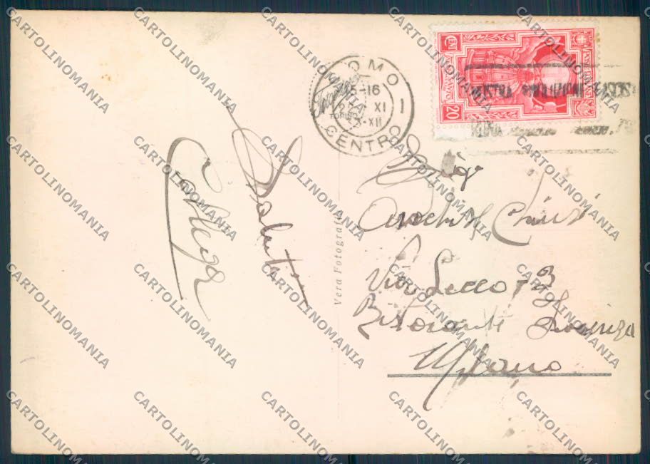 Como Nesso foto FG cartolina ZF2035 – retro