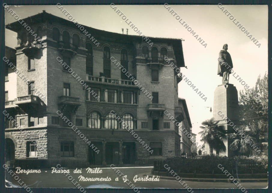 Bergamo città Garibaldi foto FG cartolina ZF2038 – fronte