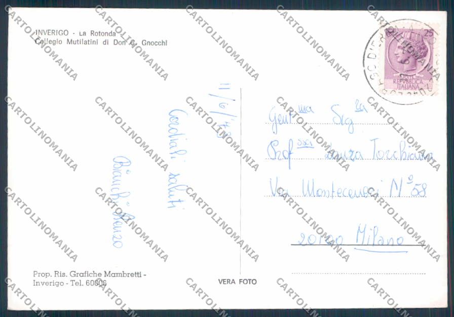 Como Inverigo foto FG cartolina ZF2040 – retro