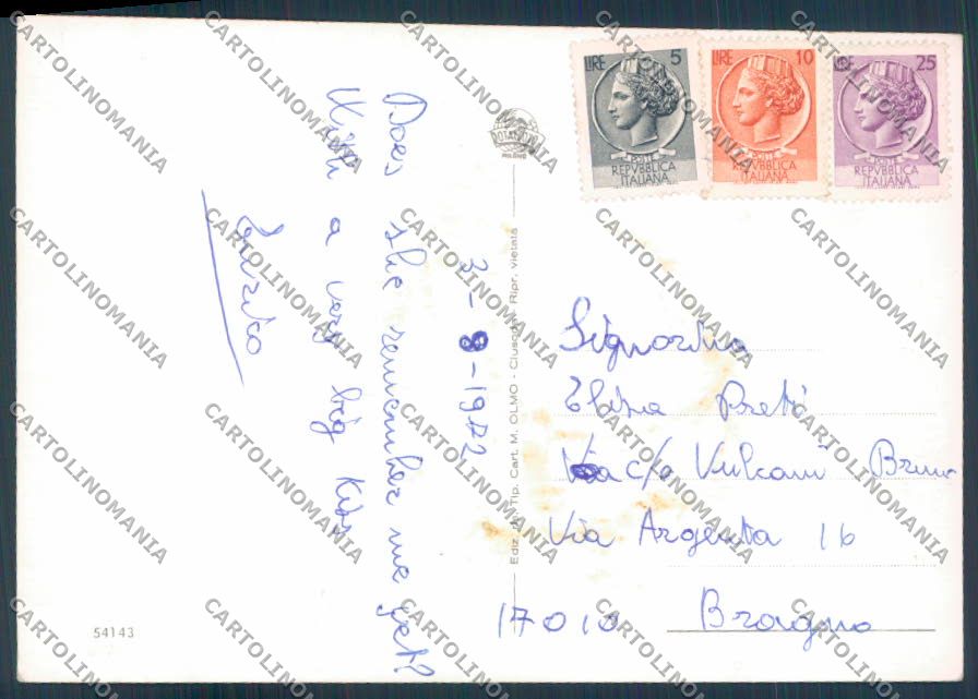 Bergamo Cantoniera della Presolana Sci foto FG cartolina ZF2049 – retro