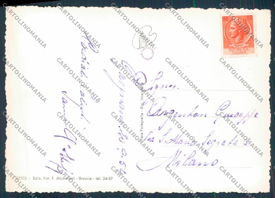 Brescia Gargnano foto FG cartolina ZF2073 – retro