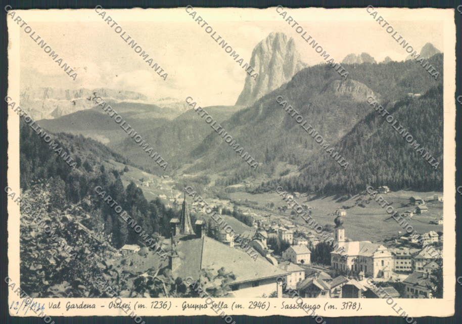 Bolzano Ortisei FG cartolina ZF2098 – fronte