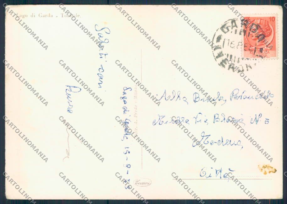 Trento Torbole FG cartolina ZF2112 – retro