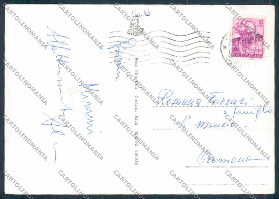 Trento Passo Lavazé Corriera foto FG cartolina ZF2136 – retro