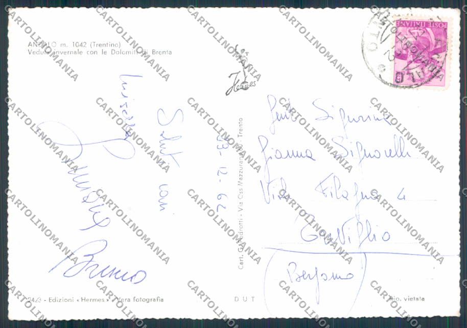 Trento Andalo foto FG cartolina ZF2142 – retro