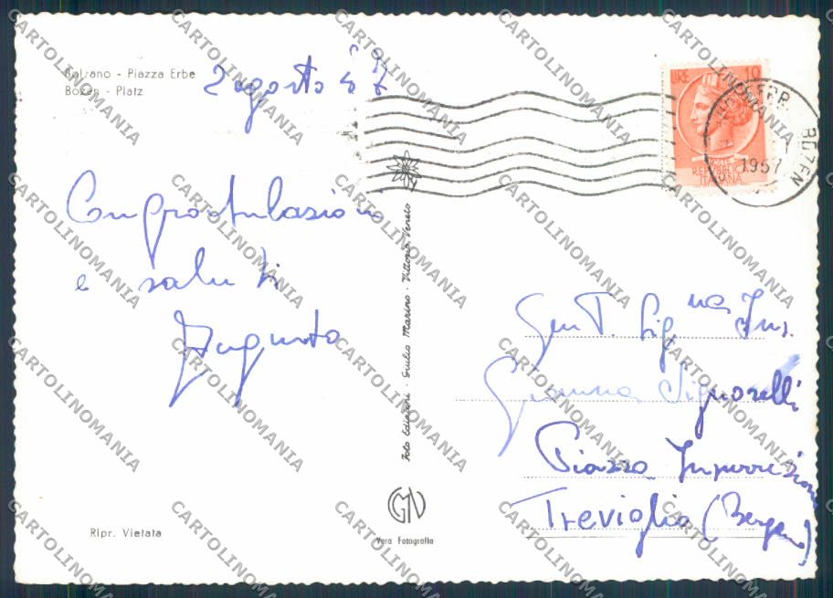 Bolzano città foto FG cartolina ZF2156 – retro