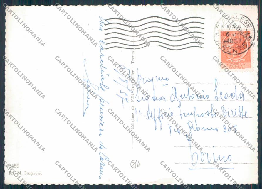Trento Carano foto FG cartolina ZF2162 – retro