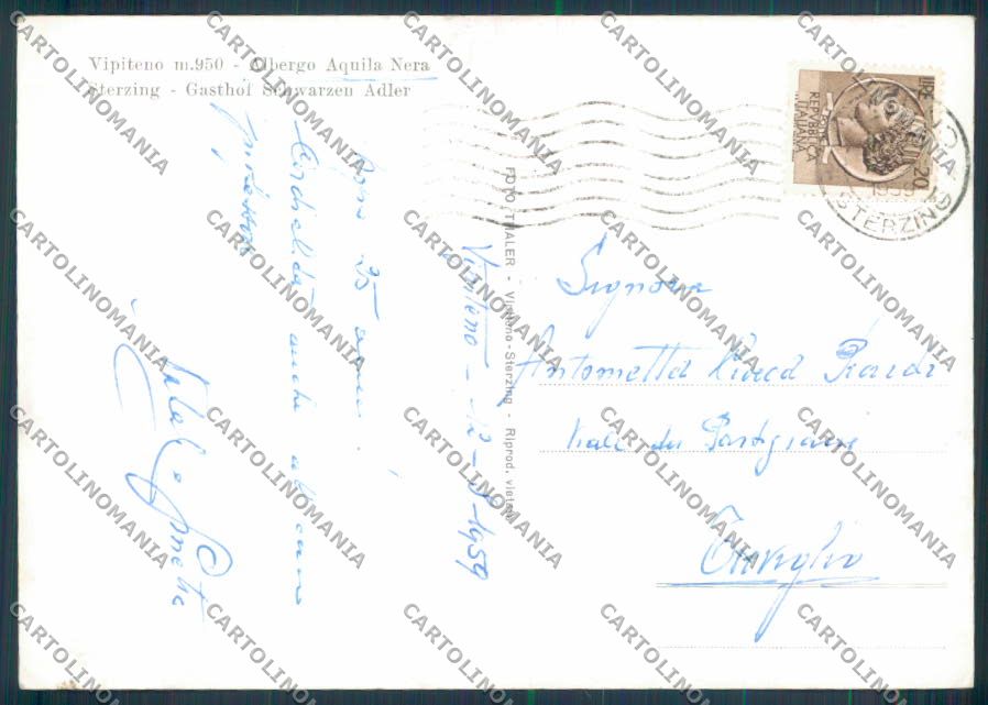 Bolzano Vipiteno foto FG cartolina ZF2167 – retro