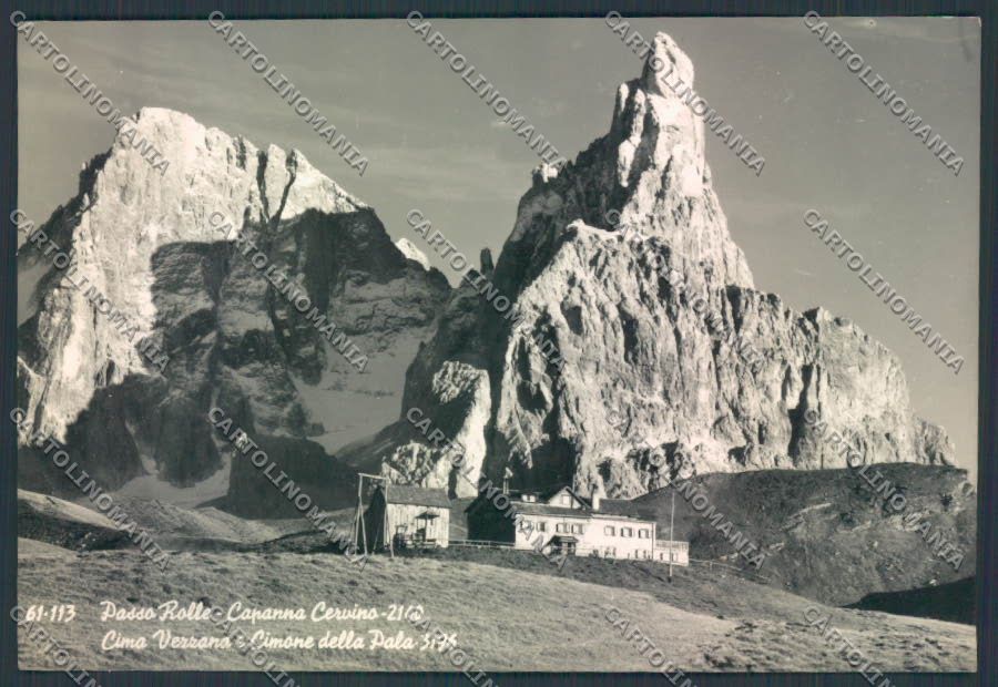 Trento Capanna Cervino Passo Rolle foto FG cartolina ZF2222 – fronte
