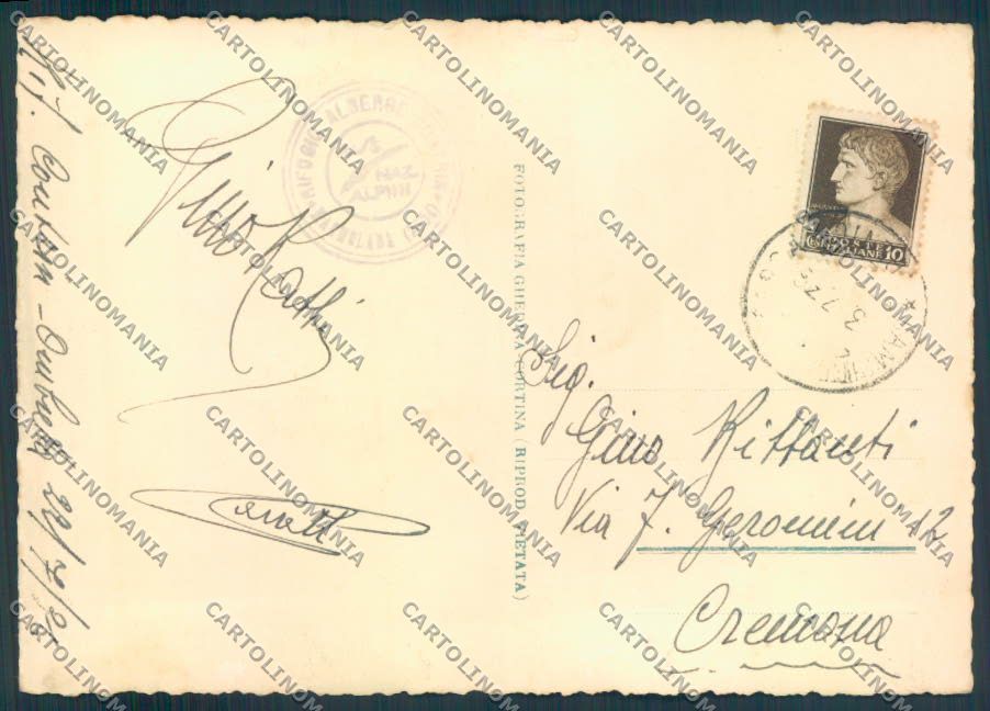 Trento Rifugio Contrin ABRASA foto FG cartolina ZF2230 – retro