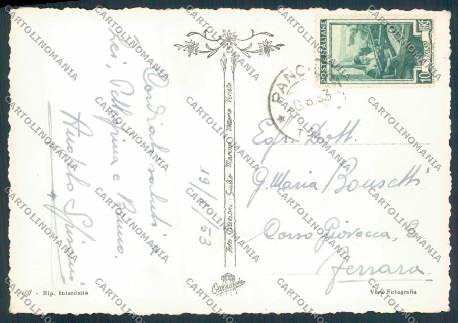Trento Rifugio Marmolada foto FG cartolina ZF2231 – retro