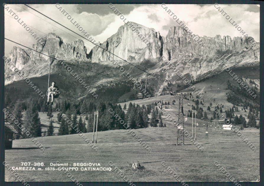 Bolzano Carezza Seggiovia foto FG cartolina ZF2238 – fronte