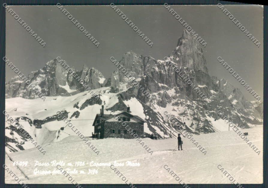 Trento Passo Rolle Capanna Sass Maor foto FG cartolina ZF2242 – fronte