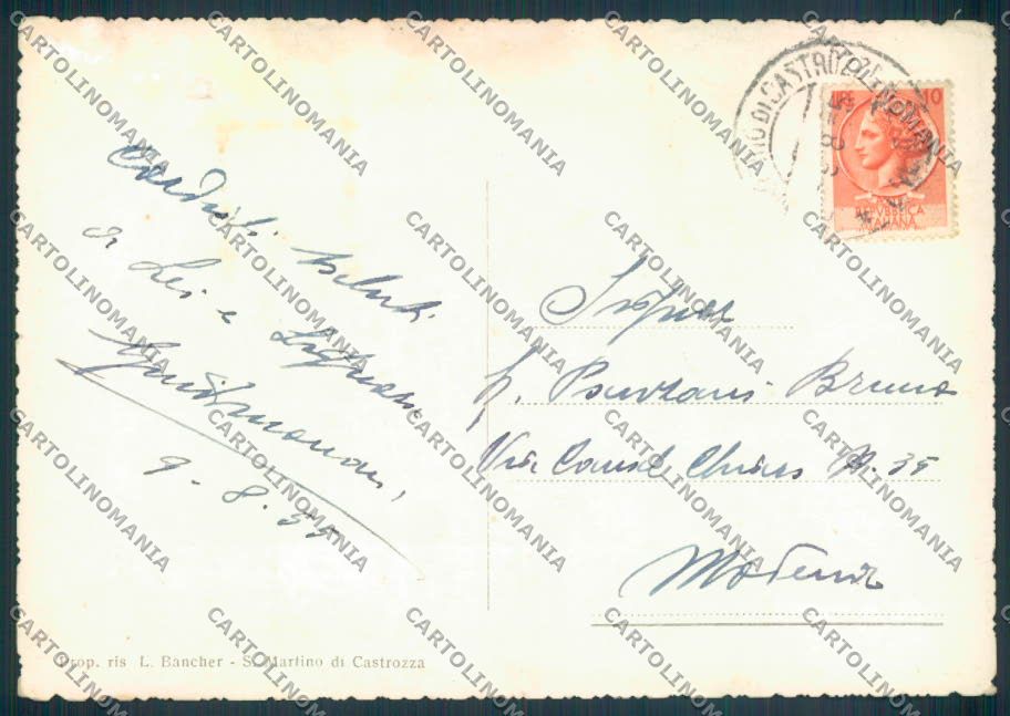 Trento San Martino di Castrozza foto FG cartolina ZF2262 – retro