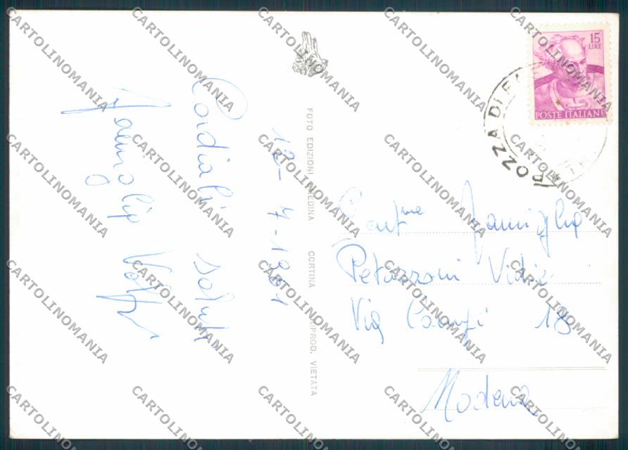 Trento Rifugio Contrin foto FG cartolina ZF2266 – retro