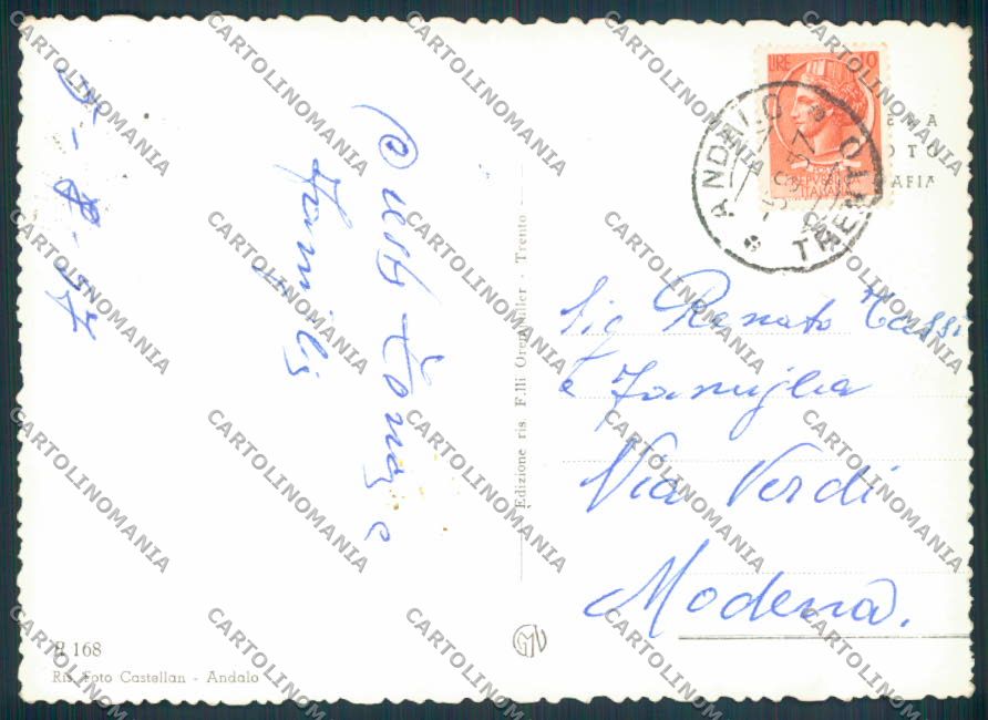 Trento Andalo foto FG cartolina ZF2285 – retro