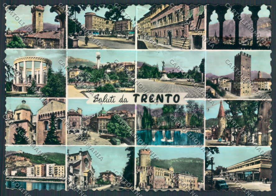 Trento città Saluti da foto FG cartolina ZF2290 – fronte