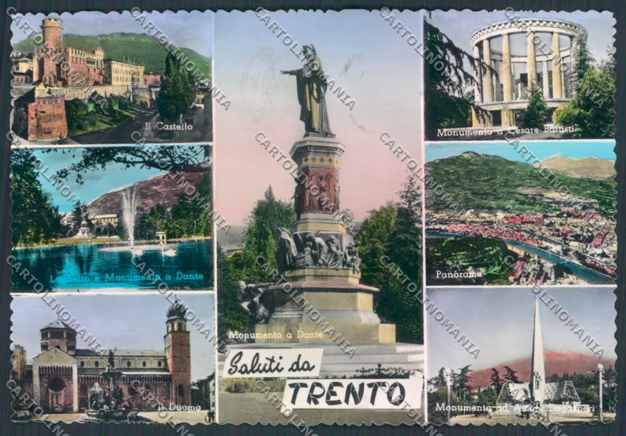 Trento città Saluti da foto FG cartolina ZF2291 – fronte