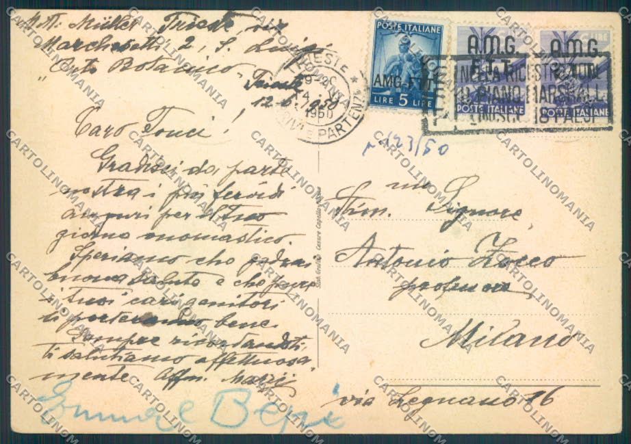 Trieste città FG cartolina ZF2309 – retro