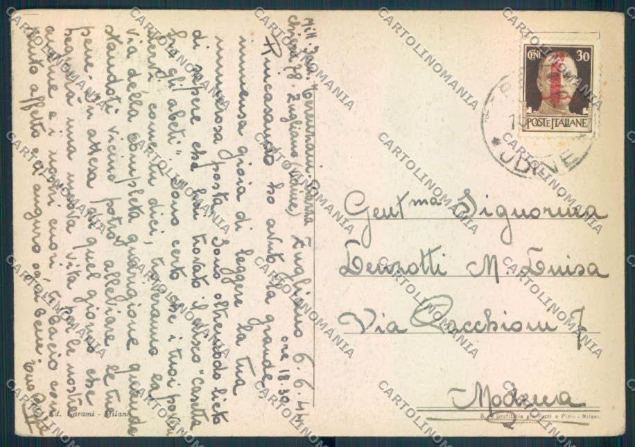 Vicenza Zugliano ? FG cartolina ZF2324 – retro