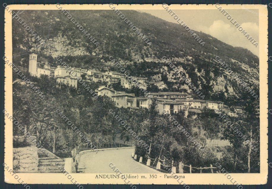 Udine Anduins PIEGHINE FG cartolina ZF2326 – fronte