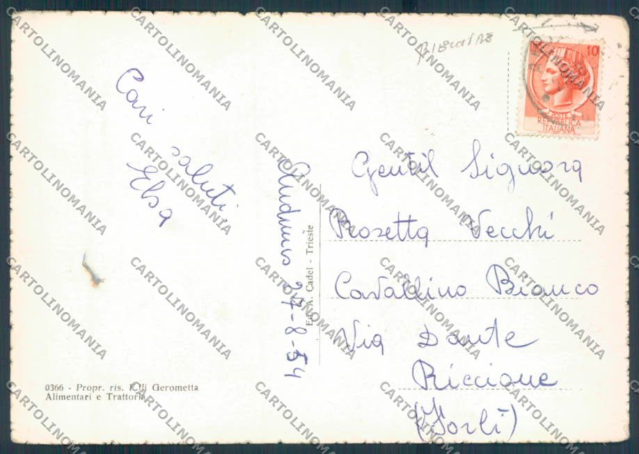 Udine Anduins PIEGHINE FG cartolina ZF2326 – retro