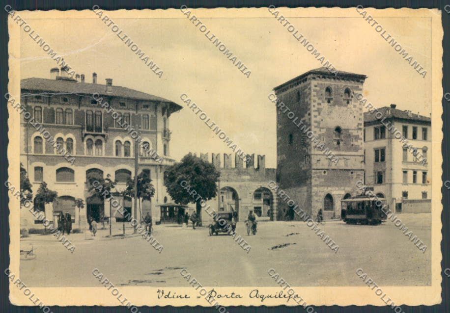 Udine Tram PIEGHE FG cartolina ZF2330 – fronte