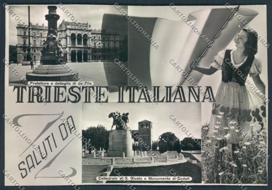 Trieste città Saluti da foto FG cartolina ZF2348 – fronte