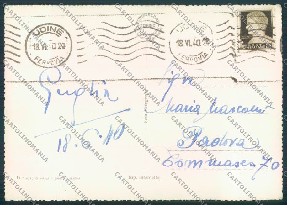 Udine città foto FG cartolina ZF2359 – retro