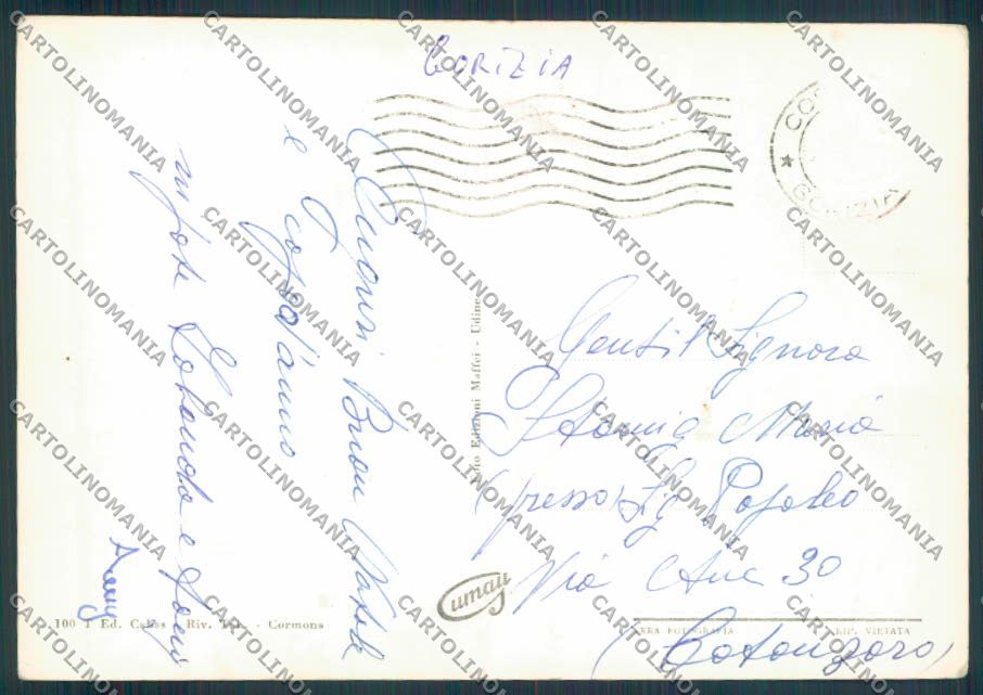Gorizia Cormons foto FG cartolina ZF2368 – retro